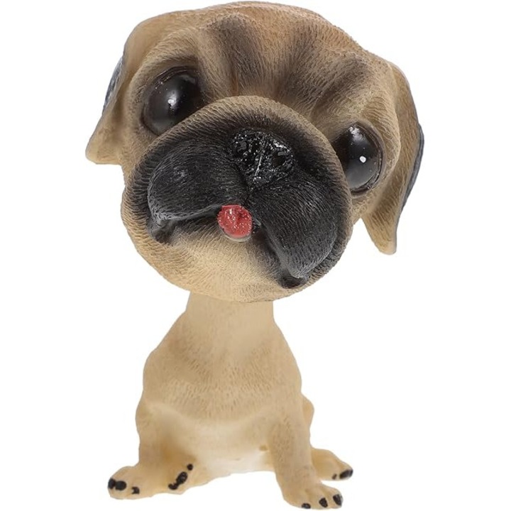 Autó belső dekorációk, Sárga bólogató bulldog kutya (bulldog)
