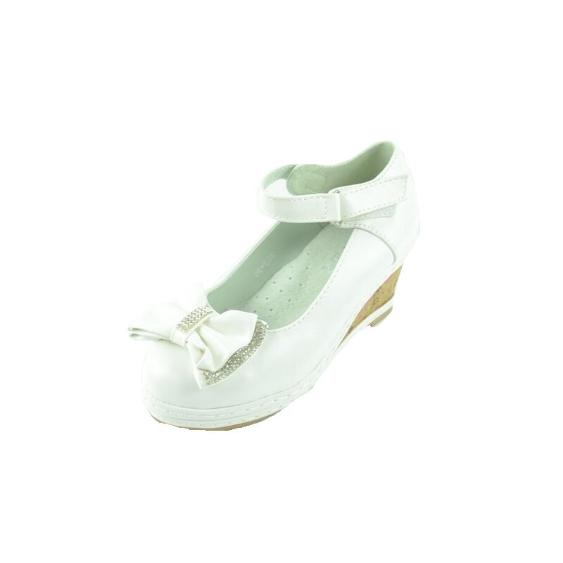 Pantofi cu platforma pentru fete MRS 353-96A, Alb, 32