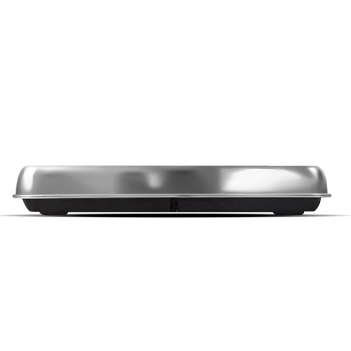Cantar electronic platforma 200kg inox LCD 31.6x25x4.95cm portabil