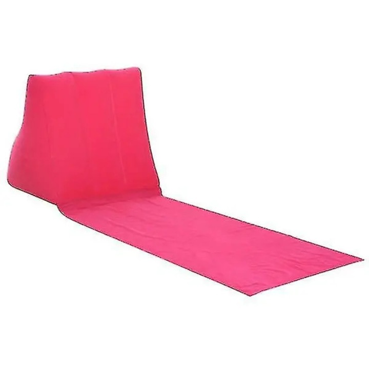 Felfújható matrac strandra, kempingezéshez, háromszög alakú PVC háttámlával, 138x48x48cm