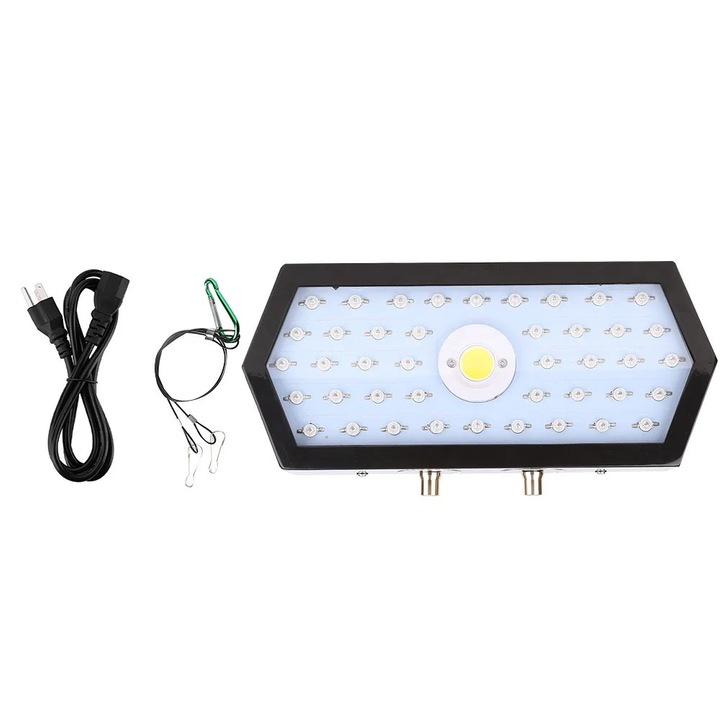 Lampa de cultivare LED ZYBLSSBB LSM2xh4508-BCS0044203, 1100W, full spectrum COB + LED, reglaj dublu, IP67, negru, 29.7 x 13 x 5 cm