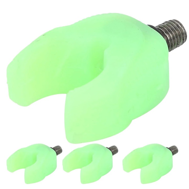 Set 4 suporturi lansete silicon telescopic luminescent verde 128g