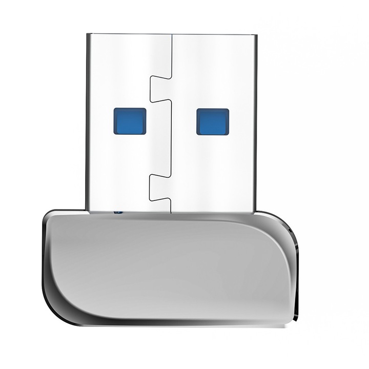 USB ujjlenyomat-olvasó, ezüst, 21x17x12mm