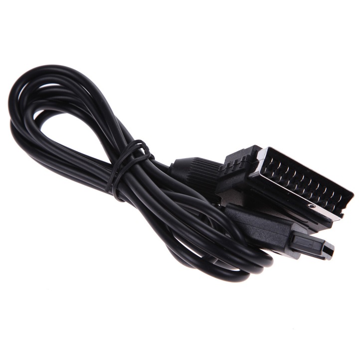 A/V TV Videó Scart RGB kábel SNES Gamecube N64 konzolokhoz 184cm