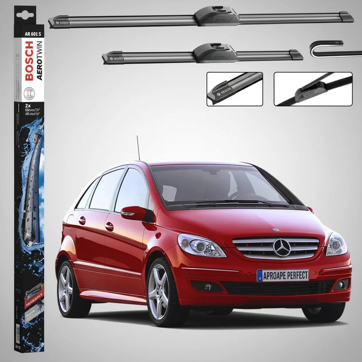 Szélvédőtörlő készlet Mercedes-Benz B-osztály (W245) 2005-2011, Bosch AR601S