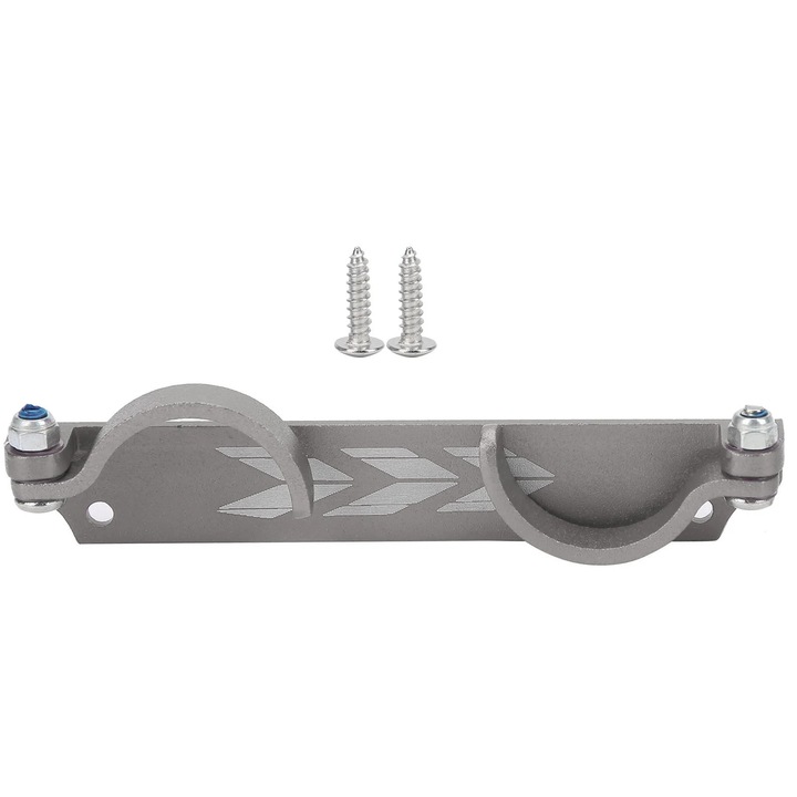 Cutie organizator carlige pescuit aluminiu gri 38g 32mm