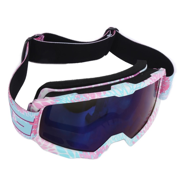 Ochelari motocicleta TPU PC rezistenti UV cu banda elastica ajustabila