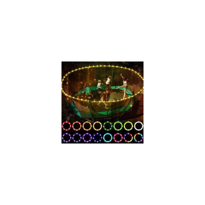 LED лента за батут, 16 цвята, водоустойчива, 12м, 100 LED диода