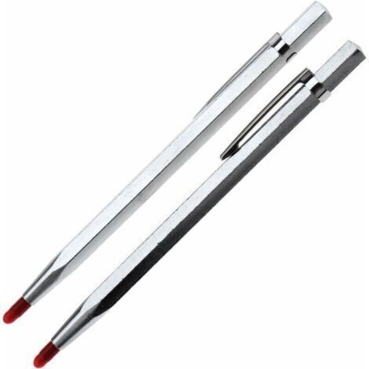 2 db volfrám jelölő készlet, 142mm, ezüst, csúszásmentes markolat