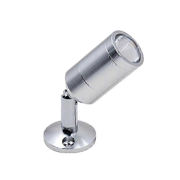 LED спот за витрина, 3W, студено бяло, сребрист, 9.3x3.3x2.3cm