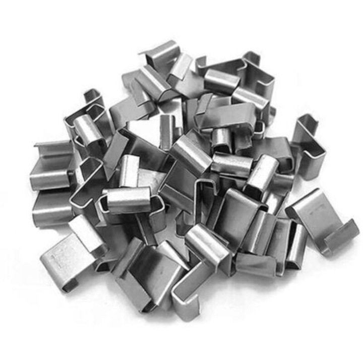 Üveg rögzítő bilincsek, szett 25 darab, rozsdamentes acél, S 1.2x0.9cm