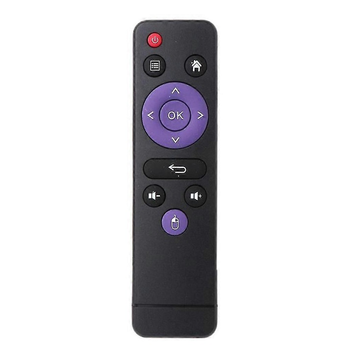 Távirányító, műanyag, fekete, 149x40x21mm, Android TV boxhoz