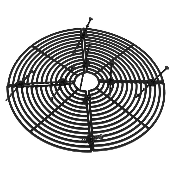 Protector sol ghiveci plastic 30x30x0.5cm negru set 2 buc