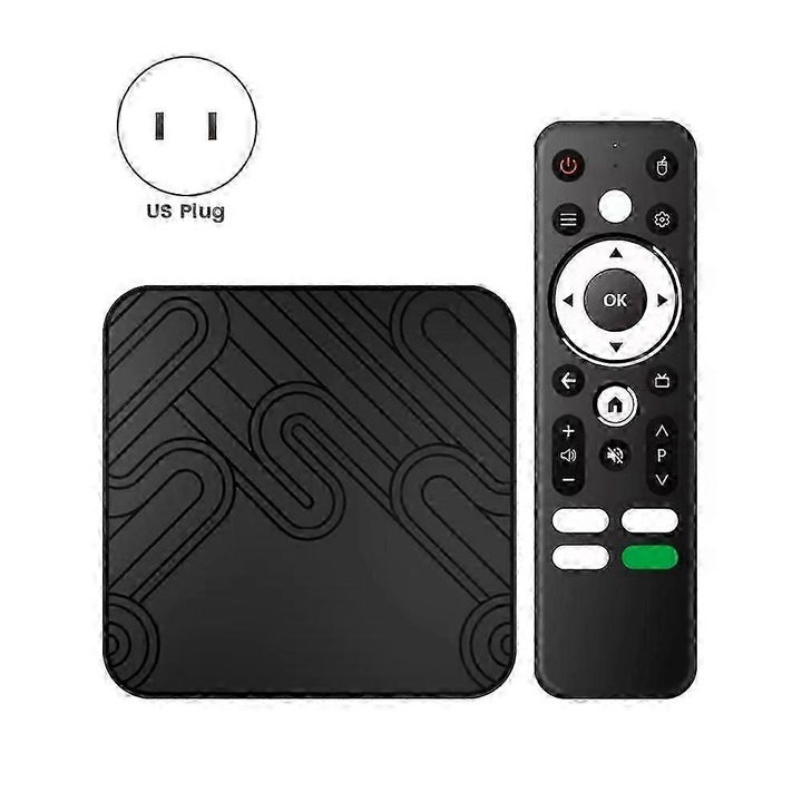 Smart TV Box Android 12 Négymagos 2GB 16GB WiFi Bluetooth Fekete