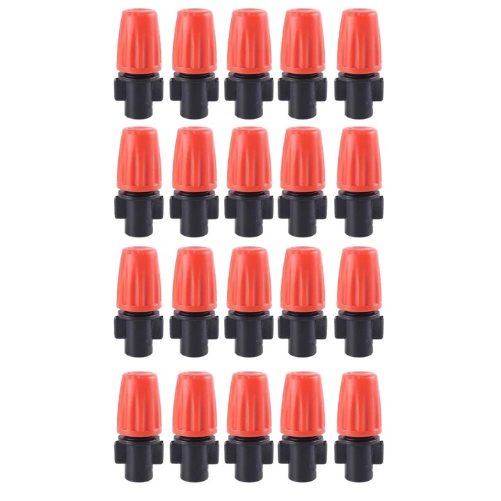 Set 50 aspersoare reglabile pentru irigare gradina, plastic, multicolor