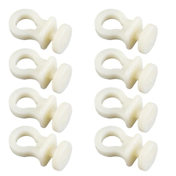 Role glisante pentru sina perdea ZYBLSSBB LSM2xh669-BCS0020732, 100 bucati, plastic, 2.2 x 1.1 x 1.1 cm, bej