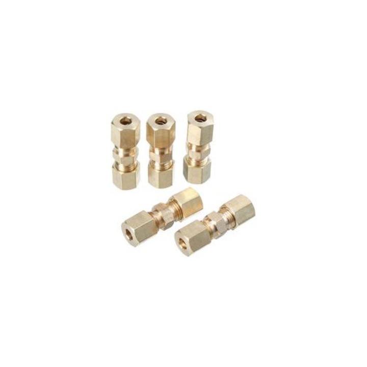 5 db sárgaréz kompressziós szerelvény készlet 33x10mm hidraulikus fékvezetékekhez