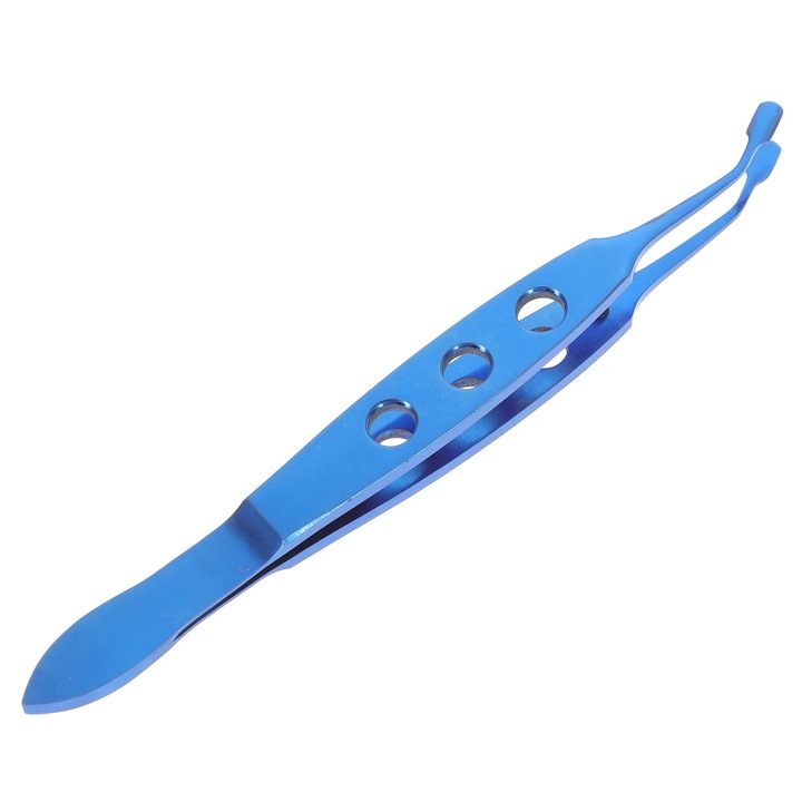 Penseta profesionala pentru pleoape, aliaj titan, 10.3x0.9x0.7cm, argintiu