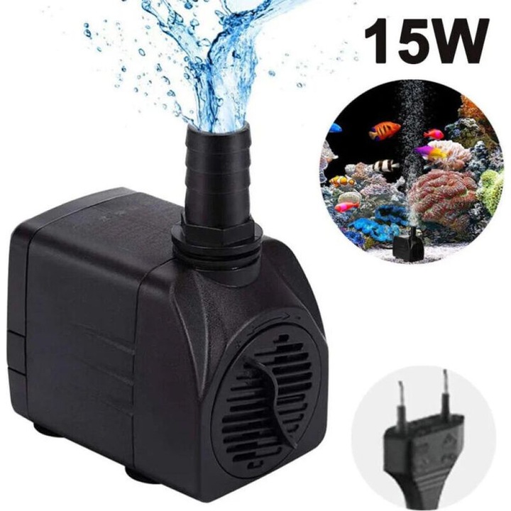 Többfunkciós merülő szivattyú 25W fekete 7.2x6x5.3cm