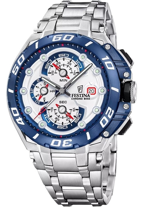 Мъжки часовник Festina F20754/1 Кварцов Сребрист