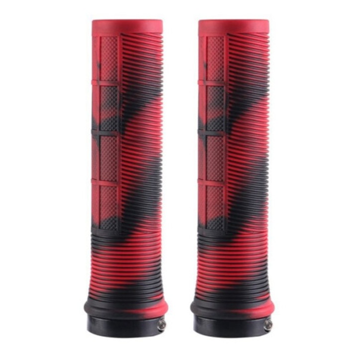 Mansoane bicicleta, 22.2mm, antiderapante, amortizare soc, pliabile