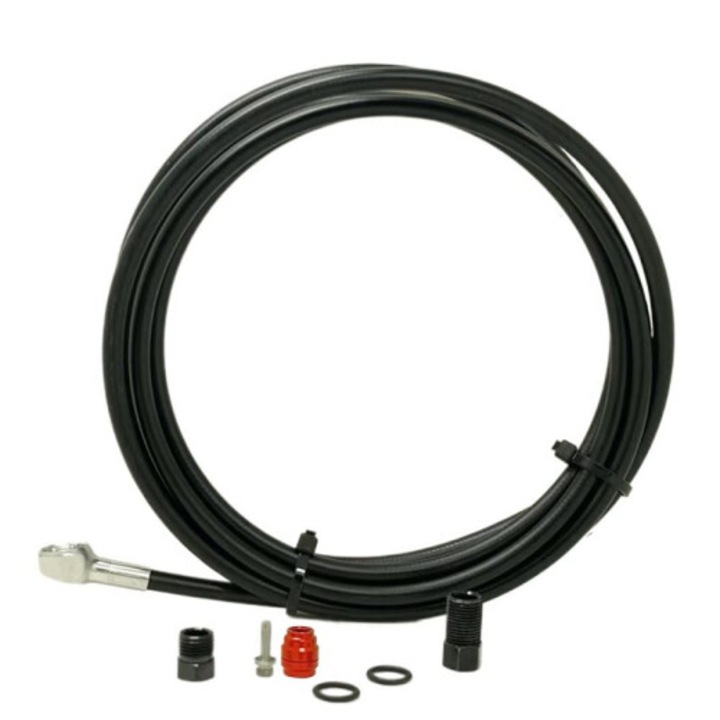 Tub frana bicicleta, OEM, rezistent, usor de instalat, negru, universal