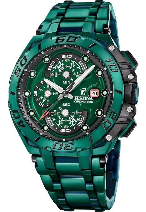 Мъжки часовник Festina F20758/1 Кварцов Зелен