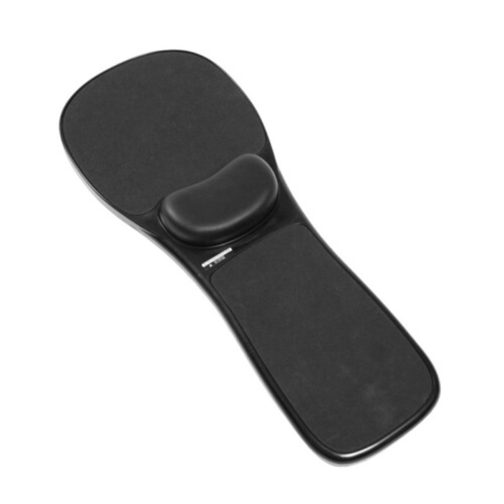 Suport ergonomic antebrat cu mouse pad si perna gel negru ajustabil 80x25cm