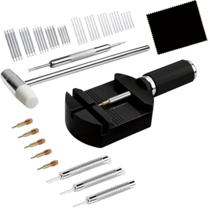 Set scule reparat ceas, 52 piese, multifunctional, multicolor