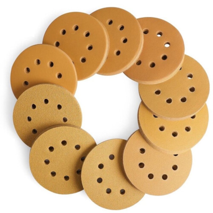 Set 50 discuri slefuitor 125mm multigranulatie pentru lemn si metal