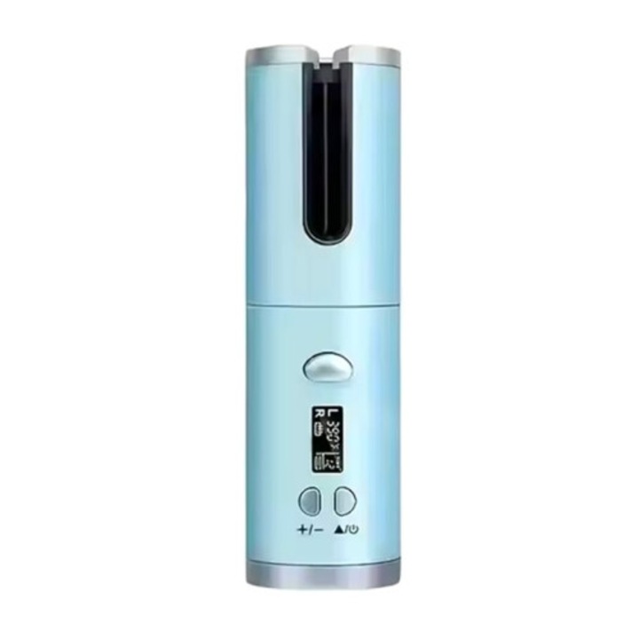Ondulator de par portabil fara fir, 6 trepte temperatura, timer, ceramic, compact