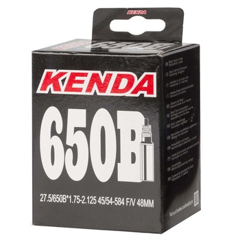 Camera Kenda, 650B/ 27,5x1.75-2.125 FV 48 mm, 1 mm grosime Camera Kenda, 650B/ 27,5x1.75-2.125 FV 48 mm, 1 mm grosime