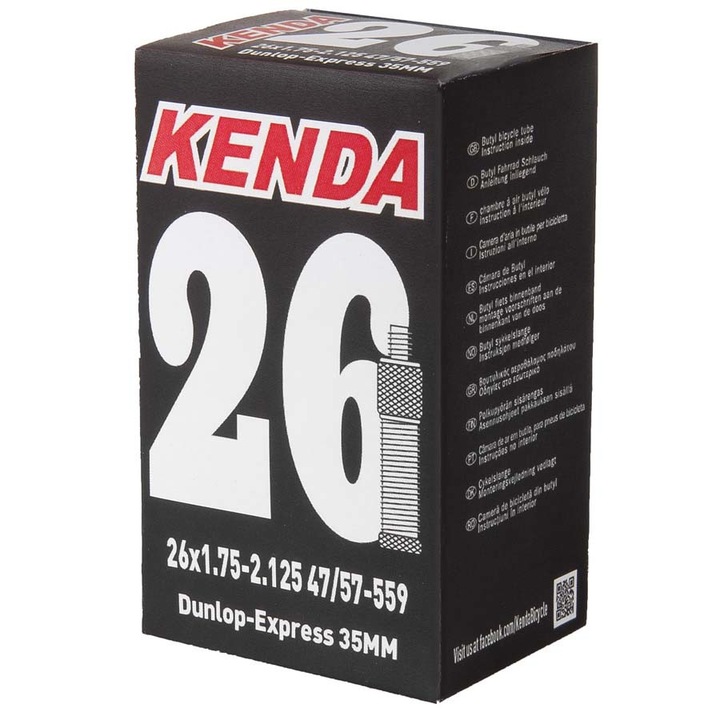 Camera Kenda, 26×1 3/8- 1.75 DV 28 mm