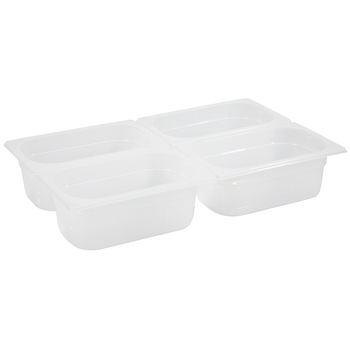 Tava Hendi Gastronorm GN 1/4 200 mm 5.5 lt - polipropilena Tava Hendi Gastronorm GN 1/4 200 mm 5.5 lt - polipropilena