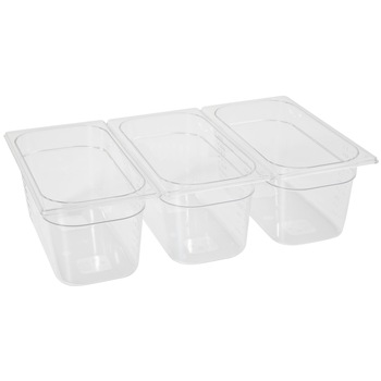 Tava Hendi Gastronorm GN 1/3 100 mm 4 lt - policarbonat transparent Tava Hendi Gastronorm GN 1/3 100 mm 4 lt - policarbonat transparent