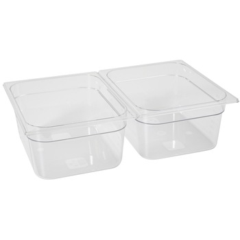Tava Hendi Gastronorm GN 1/2 150 mm 9.5 lt - policarbonat transparent Tava Hendi Gastronorm GN 1/2 150 mm 9.5 lt - policarbonat transparent