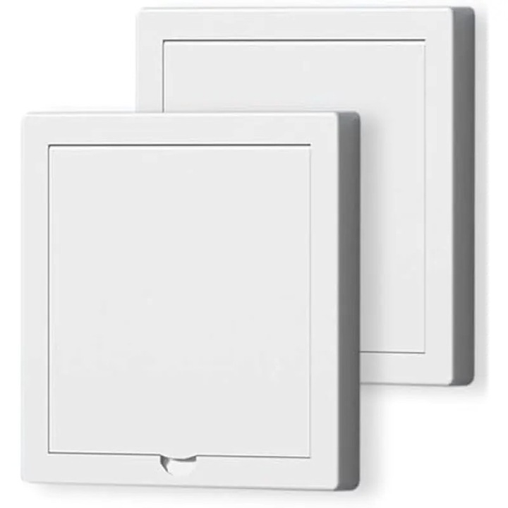 Set 2 capace prize albe 86 tip 9.4x9x1 cm, protectie electrica