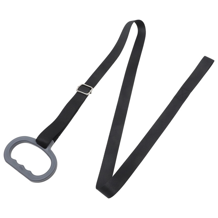 Franghie de tras nylon, set 3 bucati, negru, 150x9x2.5cm