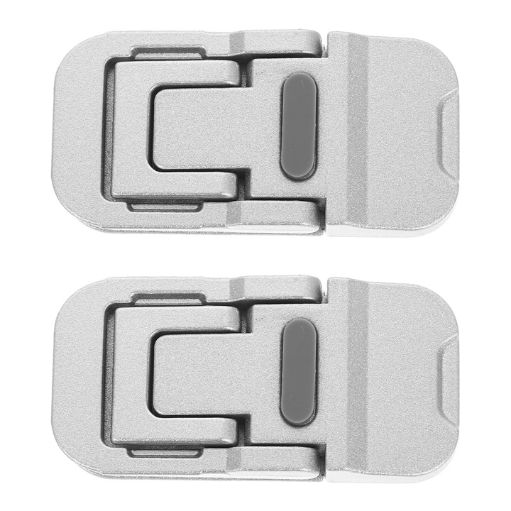 Suport laptop pliabil, aluminiu, argintiu, 6.1x2.9x1 cm, set 2 bucati