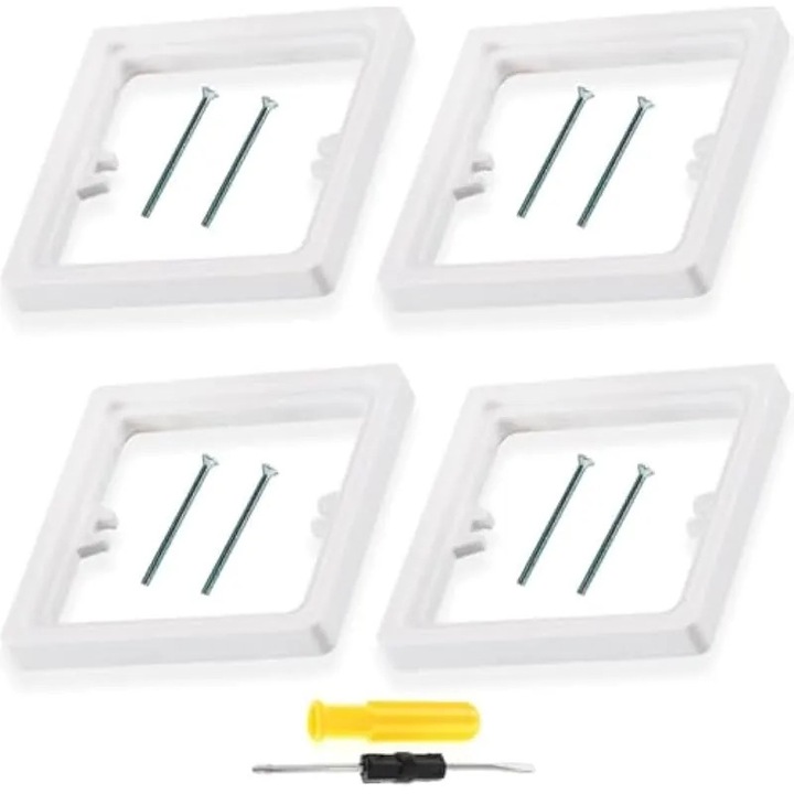 Set 4 distantiere 10mm pentru intrerupator, alb, 40mm suruburi, 10x10x10mm