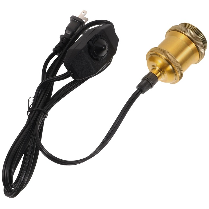 Soclu lampa suspendata E27 aluminiu 180x4.7x4.7cm cablu 1.8m alb