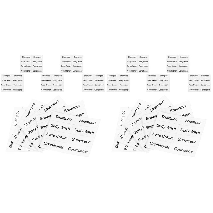 Etichete autoadezive pentru sticle, 20 foi, alb, 5x2.5cm
