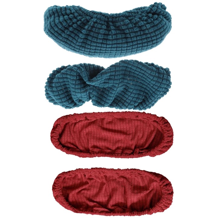 Huse brat scaun set 4 piese flanel multicolor 17x11x0.2cm