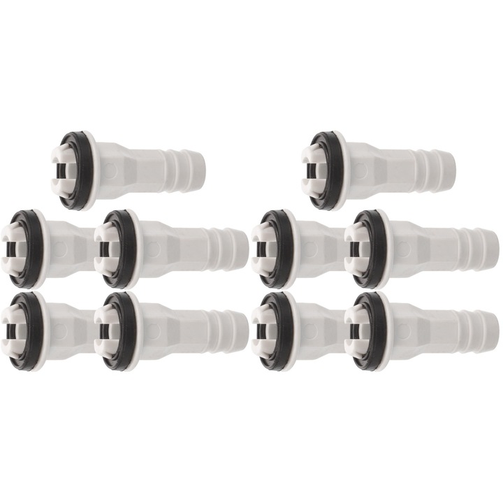 Set 10 conectori furtun drenaj aer conditionat, ABS, 4.8x2x2cm