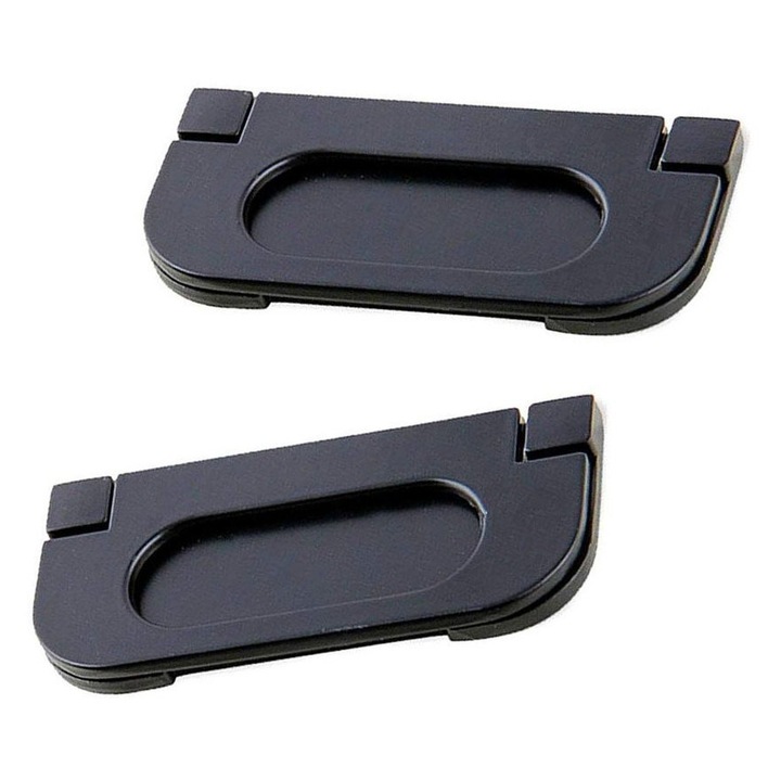 2 db Fekete Ötvözet Süllyesztett Fogantyú Készlet 10x5cm