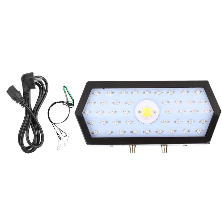 Lumina de crestere ZYBLSSBB LSM2xh2284-BCS0038919, COB+LED full spectrum 1100W, reglaj dublu, IP67, AC85-265V, negru, 29.7 x 13 x 5 cm