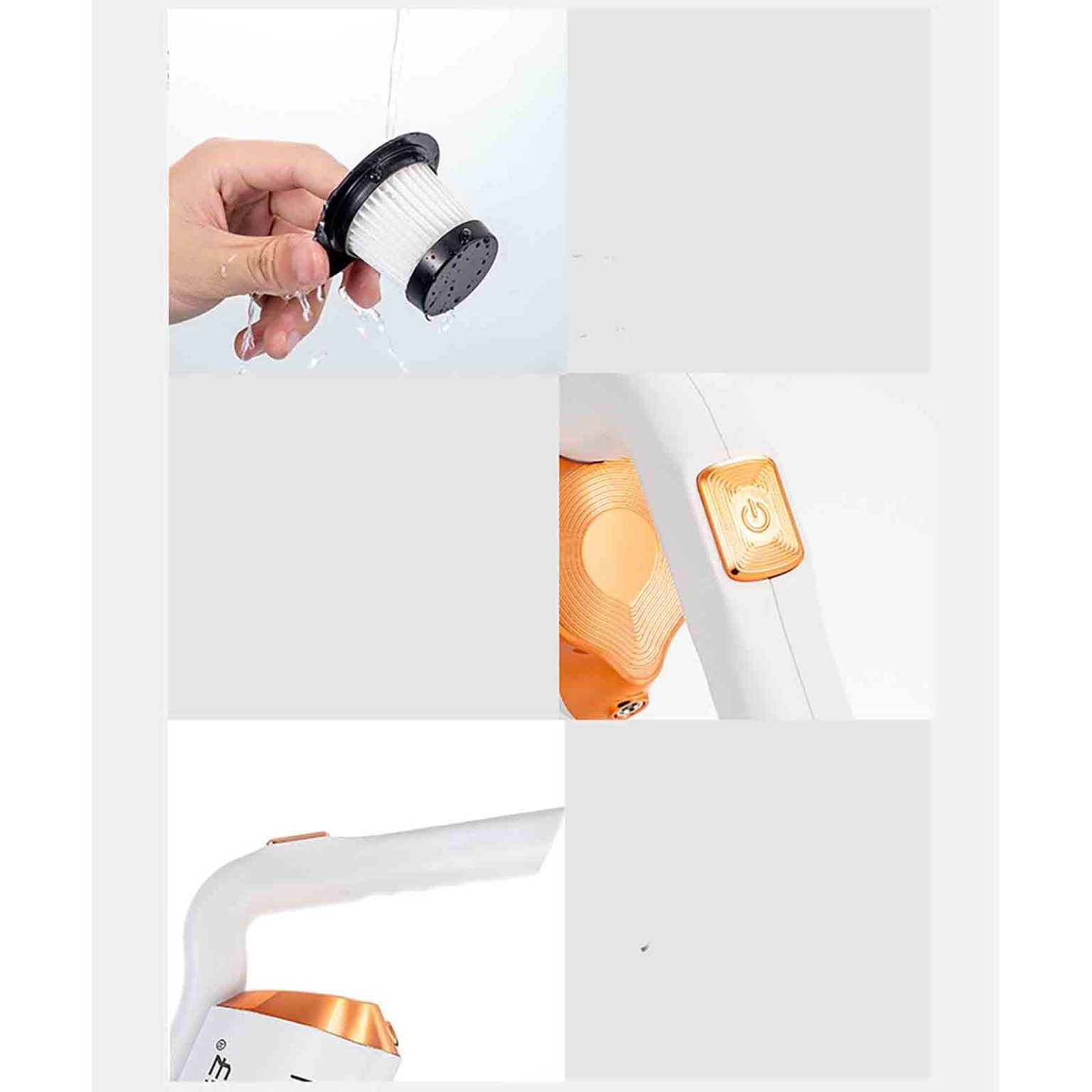 Aspirator fara fir multifunctional, putere mare, 7.4V, accesorii multiple, compact