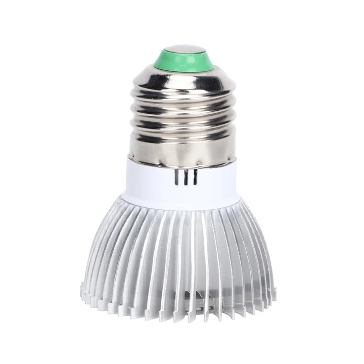 Bec LED pentru plante, 4W, spectru complet, alb, 6.5x4.7cm
