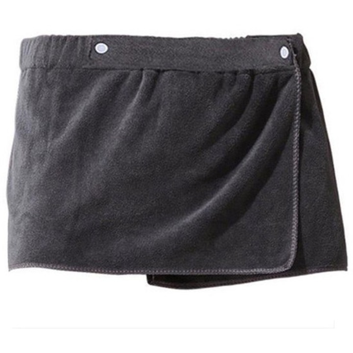 Férfi szauna kilt mikroszálas, állítható, szürke, 30x140cm