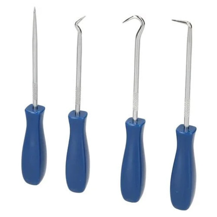 Set scule profesionale 4 piese unghi variabil negru 37x26.5x3.7cm